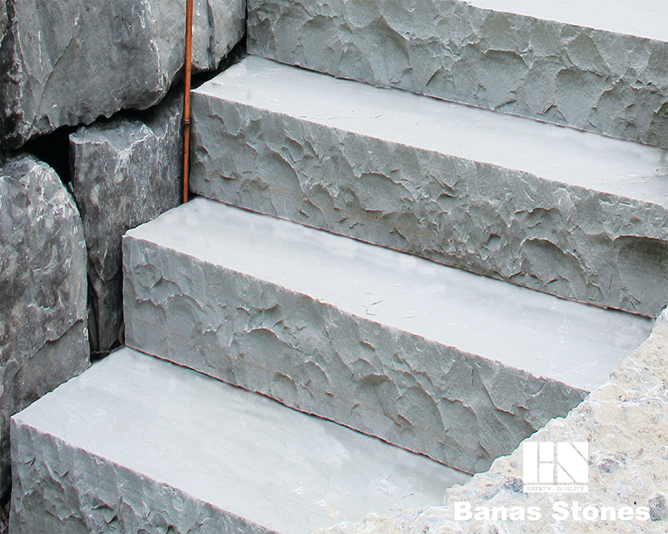 Banas Grey sandstone paving, from banasstones.com